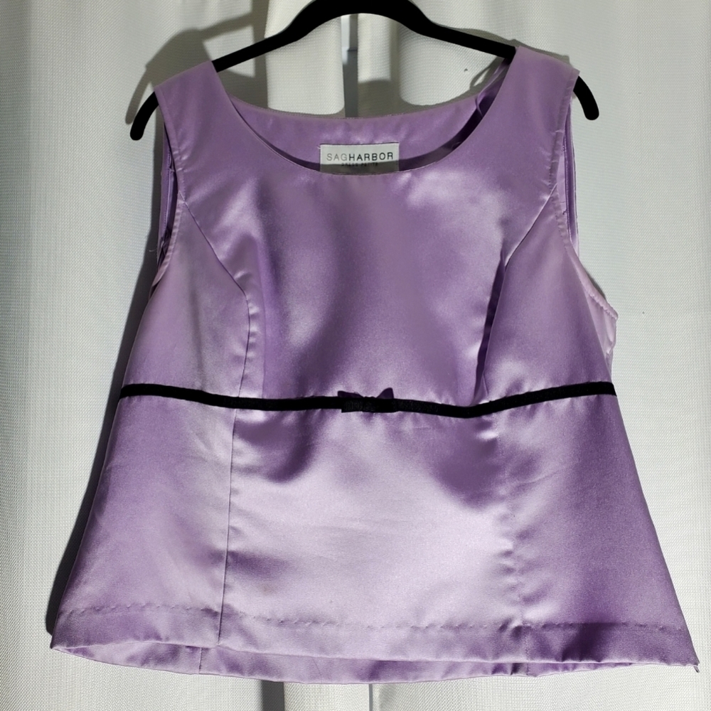 Sag Harbor Dressy Lilac Tank Style Blouse